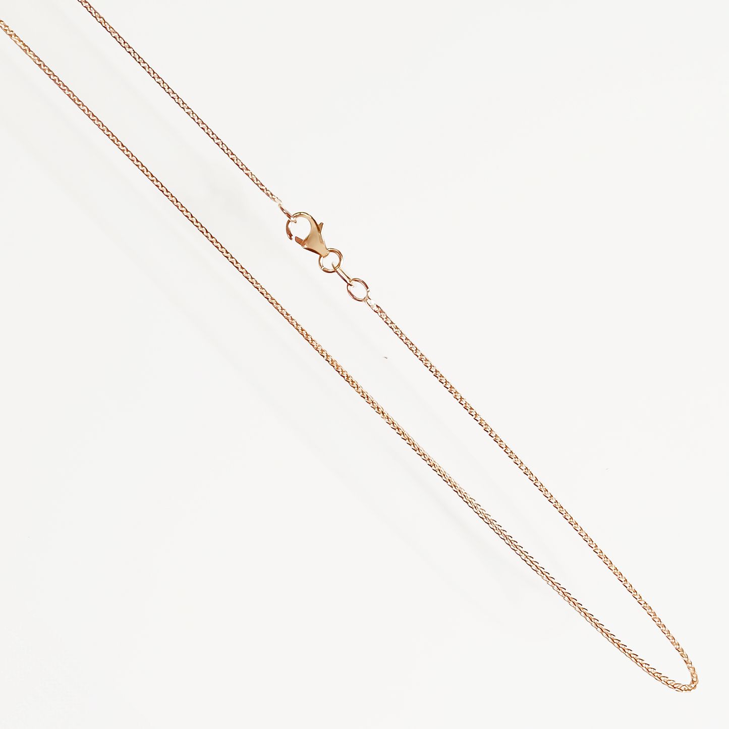 1mm Wheat Link Necklace in 9ct Gold
