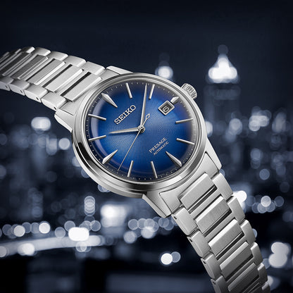 Seiko Presage Automatic Blue Cocktail Time Watch Gents